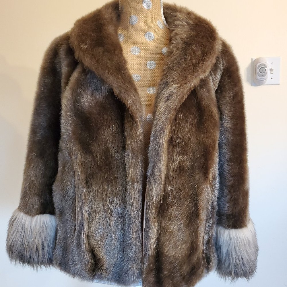 Faux Fur Cape